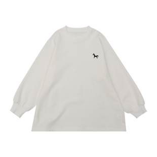 男童长袖T恤2026春装马年新款中大童宽松上衣纯棉体恤儿童打底衫