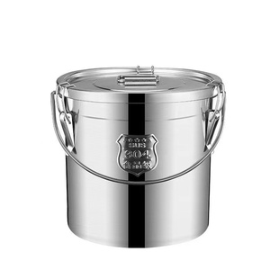 304不锈钢桶密封桶带盖手提式水桶汤桶米油幼儿园饭菜送餐牛奶桶