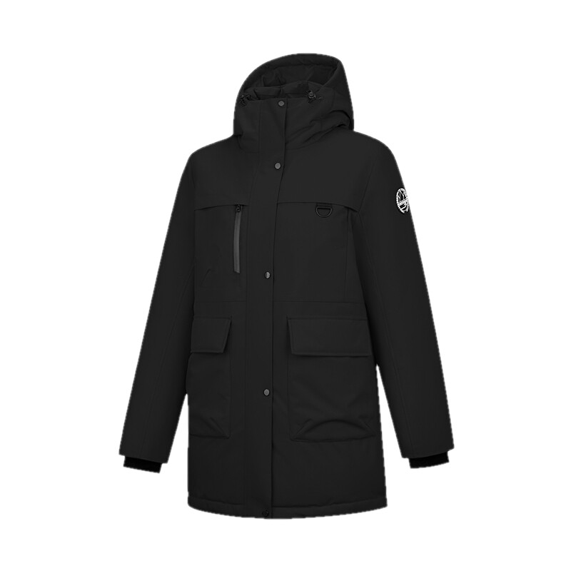 商场同款乔丹中长款女羽绒服宽松防水加厚正品外套女QDFGM2261031