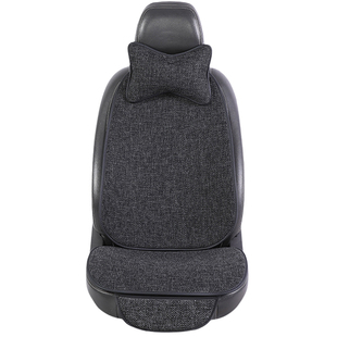 2026新款汽车坐垫四季通用亚麻座椅座位垫后排单片主驾驶汽车座垫