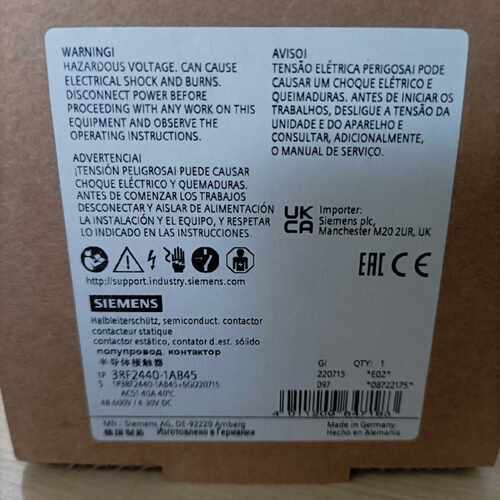议价3RF2440-1AB45西门子半导体接触器全新原装正品现货
