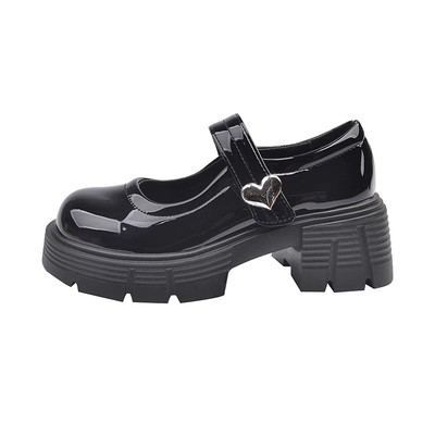 百搭赫本风小皮鞋女秋季复古单鞋