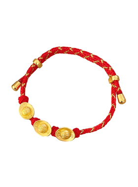 民族风手工编织红绳手链新年手绳