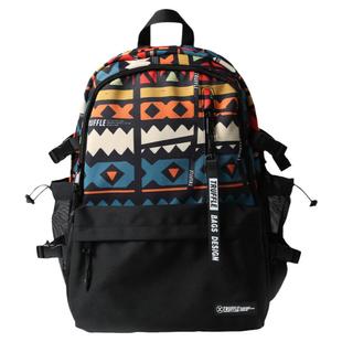 TRUFFLE民族风休闲双肩包男初中书包女大学生大容量电脑旅行背包