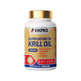 德国VIKpro进口纯南极施莱登金标磷虾油90粒75磷脂深海鱼油omega3