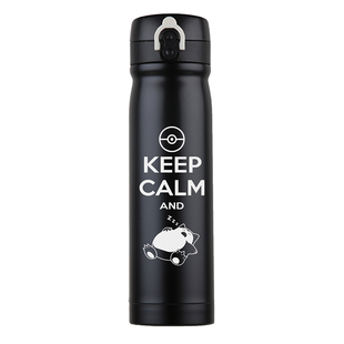 宝可梦go神奇宝贝精灵皮卡丘三圣鸟周边304不锈钢保温杯弹跳 杯子