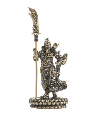 10余款纯铜关二爷神像挂件摆件