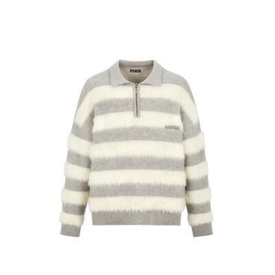 FRAILstate女士条纹针织毛衣