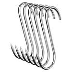 腊肉挂钩不锈钢S型晒挂烤鸭香肠猪肉勾子加粗挂腊肠钩子实心承重