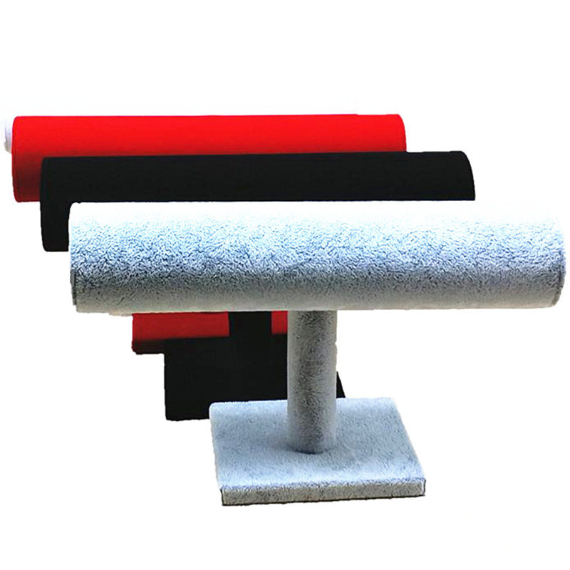 创意灰色单层手镯架子红色收纳托架手链架家庭饰品手表首饰展示架