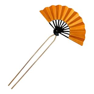 新中式古风金色扇子发簪女高端旗袍秀禾饰品新娘头饰2025新款发钗