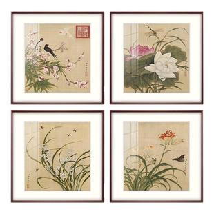 2026年新款余樨花鸟图十字绣高级感客厅大气花卉名画简单手工刺绣