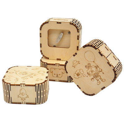 木质音乐盒定制八音盒礼物diy