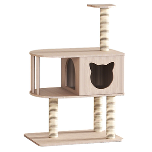 攀爬架猫爬架猫窝一体实木小型家用阳台大猫专用四季通用不占地