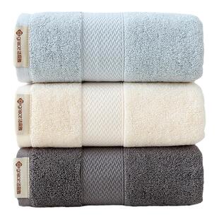 洁丽雅毛巾2条 纯棉女洗脸洗澡家用男士成人不易掉毛全棉加厚吸水