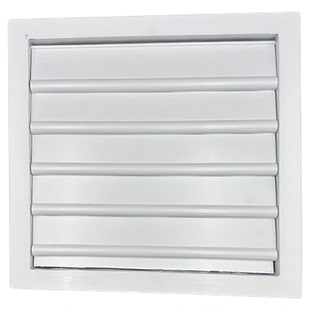 排风扇百叶窗铝合金防水型室外圆形风机自垂百叶负压防回风送风口