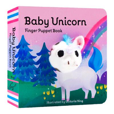 进口英文原版正版独角兽宝宝 小小手指偶书 Baby Unicorn Finger Puppet Book 英语启蒙早教纸板书 小手掌书 宝宝玩具书 0-3岁