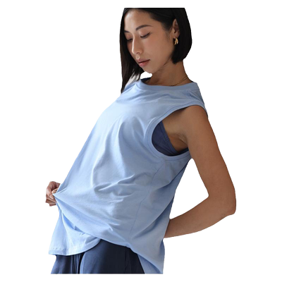 一梵瑜伽服背心宽松无袖外穿上衣