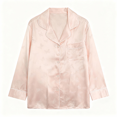 猫人冰丝睡衣女带胸垫春秋款礼盒