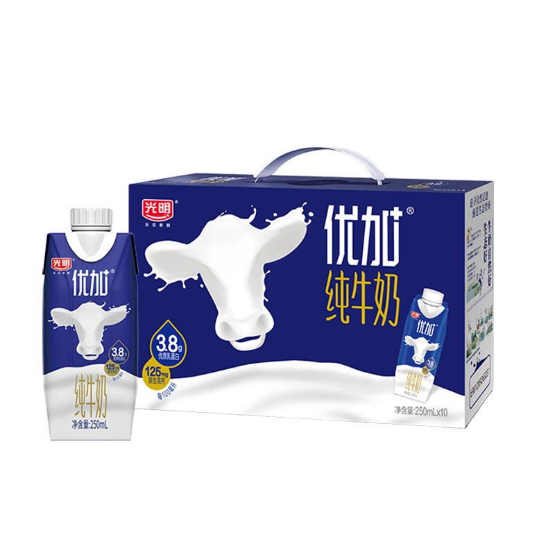 光明优加纯牛奶250ml*10纯牛奶
