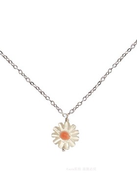 儿童小雏菊花卉定做珍珠母贝手链