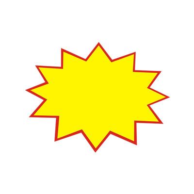 小中号爆炸贴促销价格签超市标签