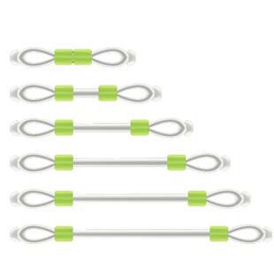 子线分叉器定距分叉豆硅胶子线防缠鱼线分线器双钩调位器垂钓配件