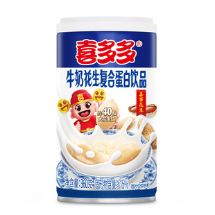 喜多多牛奶花生汤罐头整箱早餐奶饮料大花生仁福建特产360g*6罐
