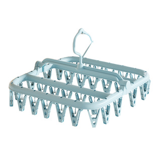 家用晾衣架多夹子袜凉晒架婴儿童阳台防风挂衣钩学生宿舍收纳神器