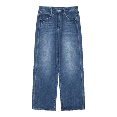 Lilbetter长裤水洗黑牛仔裤