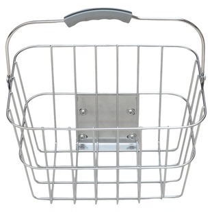 不锈钢小布折叠车大自行车快拆提手d7d10p8车篮置物篮宠物蓝筐子