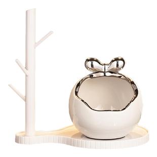 入户门口玄关放钥匙置物挂架收纳摆件轻奢高档鞋柜客厅创意装饰品