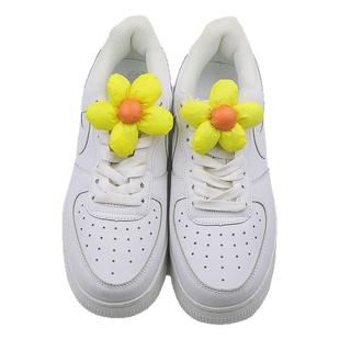 布艺大花朵鞋带扣鞋子上的装饰品鞋带配件空军一号帆布鞋diy鞋扣