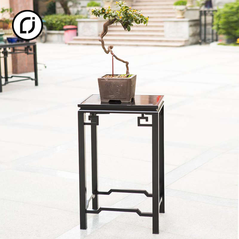 新中式铝合金花架艺术花几植物架阳台绿植架客厅落地盆景架多功能