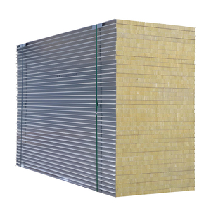 50mm机制岩棉夹芯板防火板洁净彩钢净化板厂房车间办公室隔墙板