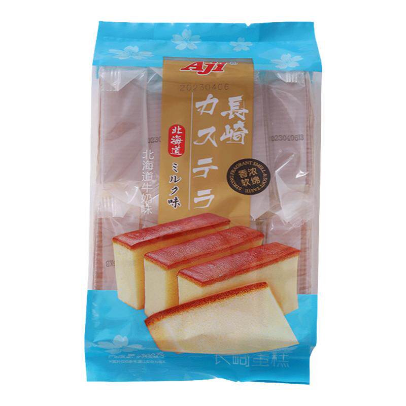 Aji长崎蛋糕牛奶乳酸味手撕软面包330g 营养早餐代餐下午茶小零食