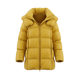 it b+ab 2026冬季新款羽绒服深中长款宽松连帽女款外穿上衣穿搭款