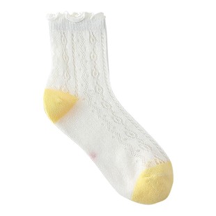 女童袜子夏季薄款无骨纯棉花边公主袜夏天儿童网眼丝袜女大童超薄