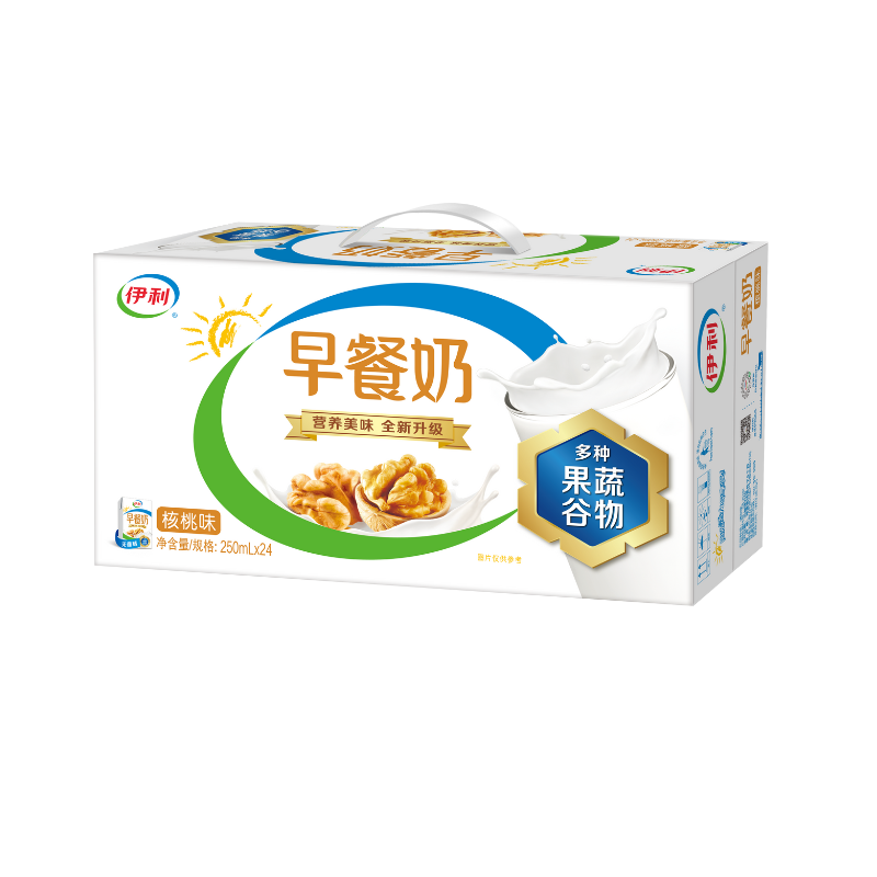 【11月产】伊利早餐奶麦香核桃味250ml*24盒整箱送礼早餐搭档S
