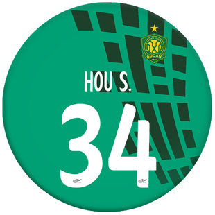 中超2026新赛季国安金属勋章马口铁底徽章法比奥别针胸章扣张玉宁