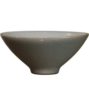 若山 原矿玛瑙入釉全手工汝窑茶杯 品茗杯 功夫茶具配件 陶瓷汝瓷