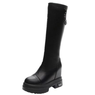 内增高10CM小个子秋冬皮靴子显瘦