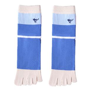 七匹狼纯棉五指袜男士袜子高端防臭分趾袜冬季加厚100%全棉中筒袜