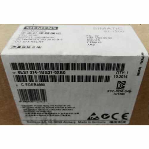 议价6ES7214-1BG31-0XB0西门子S7-1200 CPU1214C 6ES7 214-1BG31-