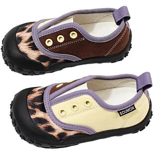 儿童帆布鞋一脚蹬穿脱平底板鞋男童布鞋女款2026新款室内宝宝鞋子