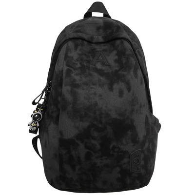 中学生书包初中生男生高中生双肩包女旅游轻便高颜值大容量背包黑