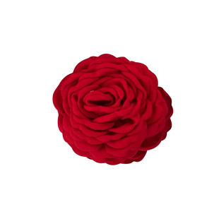 Caro同款红色干枯玫瑰花朵发夹女高级感鲨鱼抓夹海边发饰新年头饰