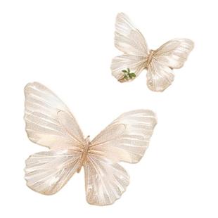 法式奶油风蝴蝶餐厅装饰画壁灯立体遮丑创意客厅墙面挂件玄关挂画