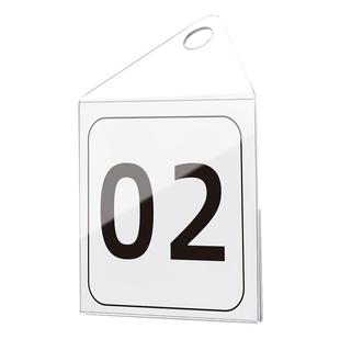 抖音淘宝直播间号码牌衣服编码数字牌直播带货服装编号标识牌衣架专用PVC吊牌定制镜像挂牌可更换价格标签牌