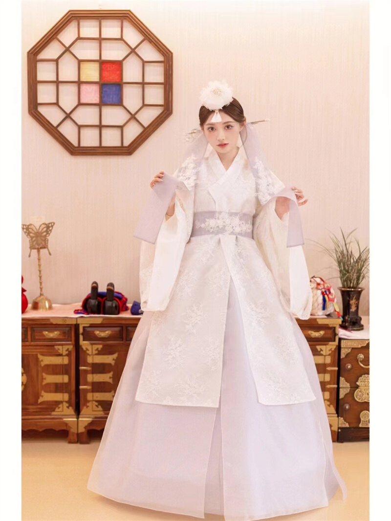 新品延吉朝鲜族服装韩服宫廷礼服古典舞演出服大长今传统朝鲜女装虎窝淘 